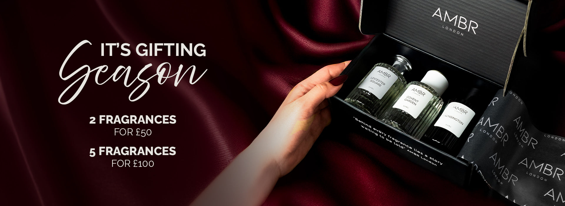 AMBR London Christmas Offer on Dupe Fragrances