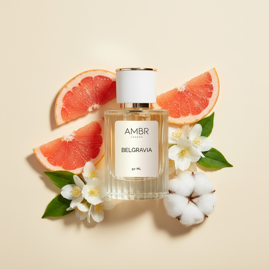 Belgravia dupe perfume showcasing note ingredients